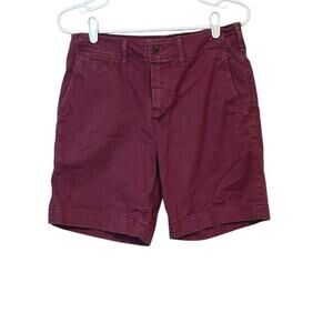 American Eagle Men’s Chino Shorts Size 29 Maroon Casual Preppy